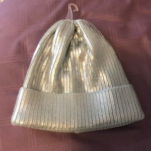 Sparkly silver hat. Brand new